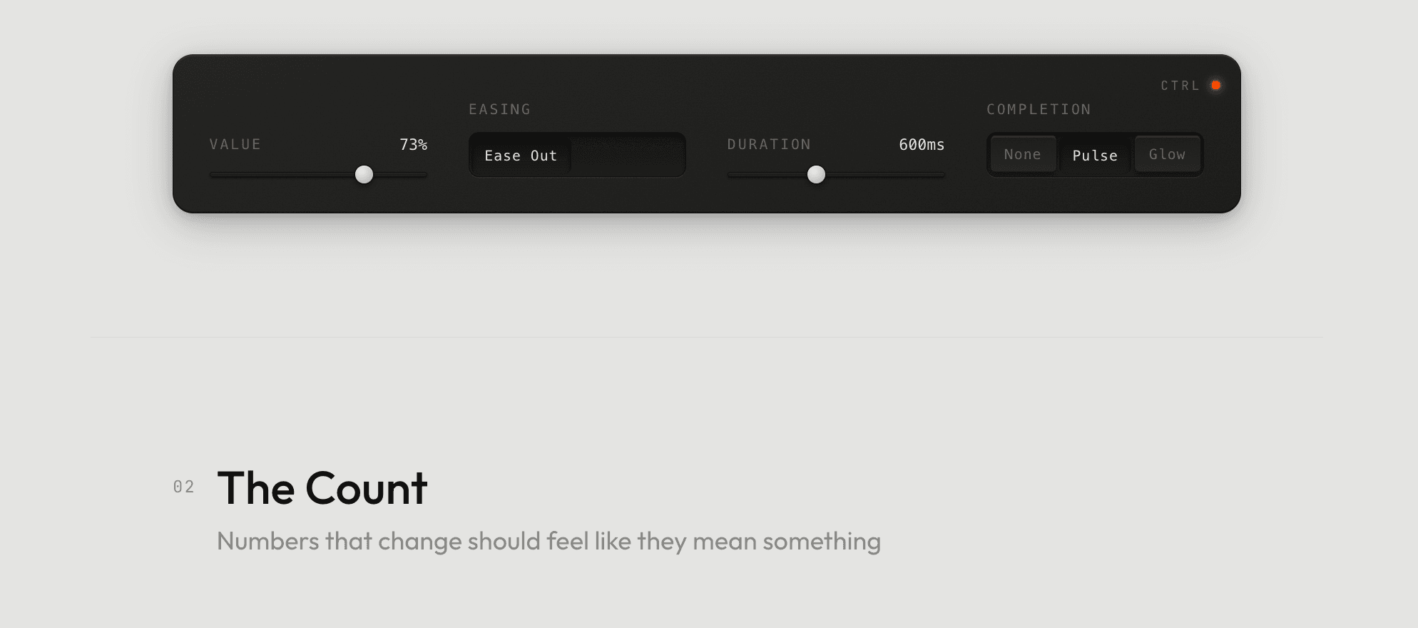 Intentional Motion — IN PRODUCTION